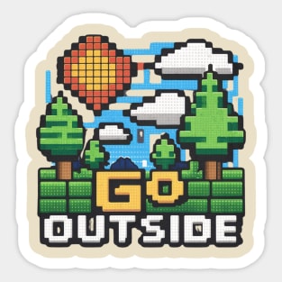 Go Outside Sticker